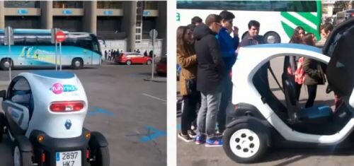 ¿Quieres ver como 200 personas se suben a un Twizy? 