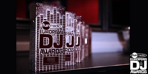 Los premiados de los Fun radio European Dj Awards: 